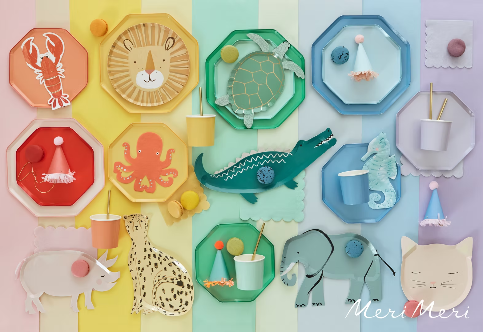 Meri Meri Cotton Candy Pink Large Napkins (Pack of 16)