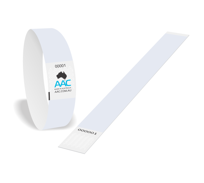 Paper Wristbands / White