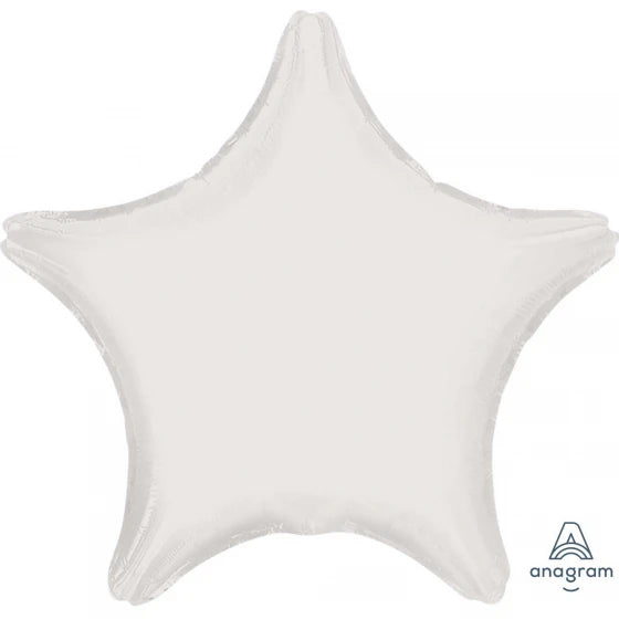 White Star 19" Foil Balloon