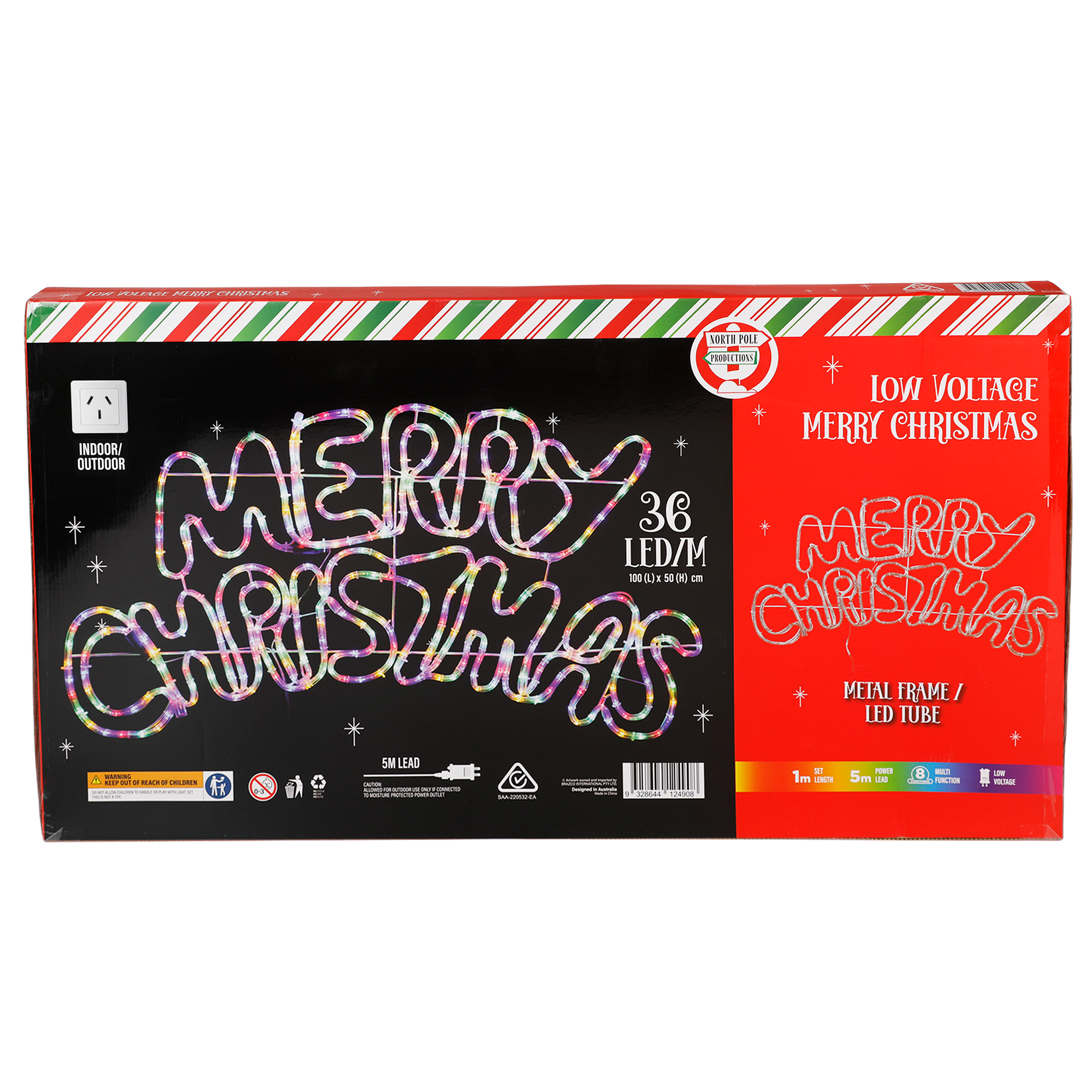 LED Merry Christmas Sign 100x50cm