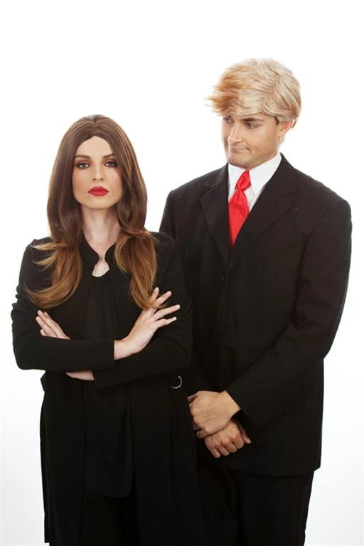 First Lady (Melania Trump) Long Brown Costume Wig