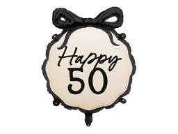 Happy 50 Bow Foil Balloon