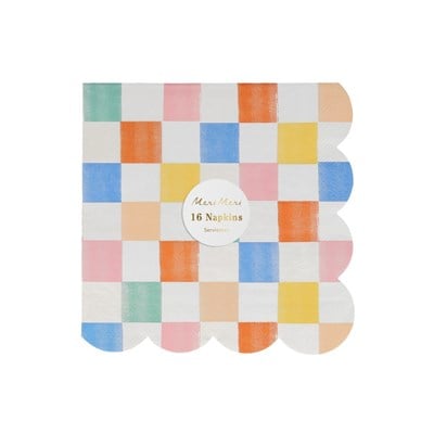 Meri Meri Colourful Pattern Large Napkins (Pack of 16)