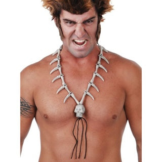 Necklace with Skull & Teeth Pendant