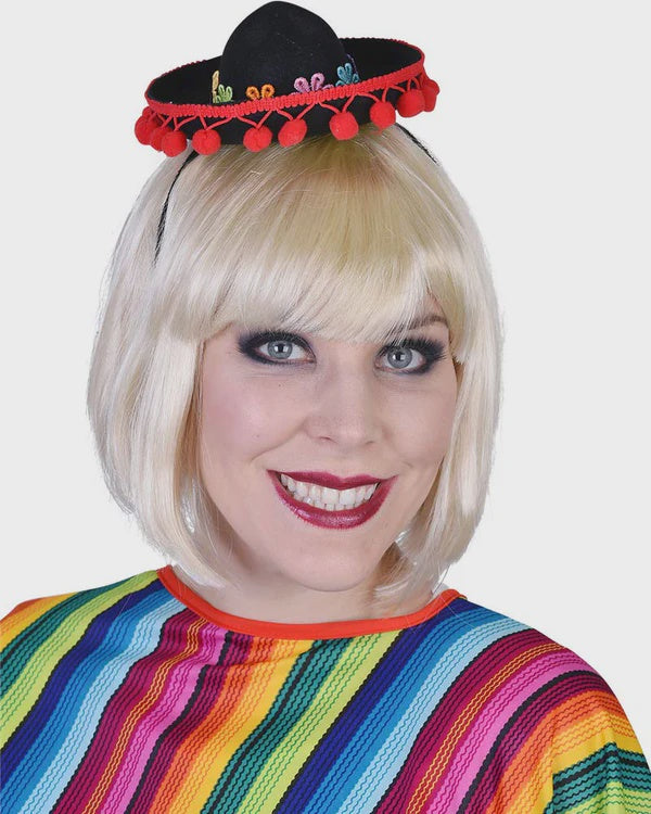 Mini Mexican Hat with Flower Band