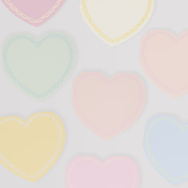 Meri Meri Pastel Heart Large Napkins