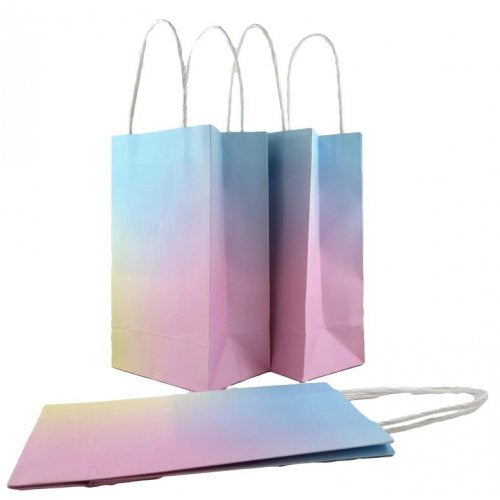 Pastel Rainbow Paper Party Bag 5pk