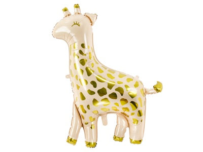 Matte Giraffe with Gold Spots Foil Balloon 100x120CM
