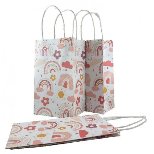 Boho Rainbows Paper Party Bag 5pk