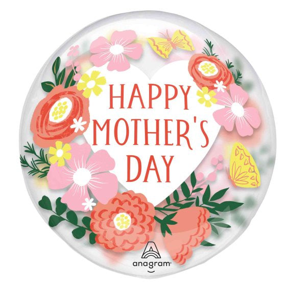 Happy Mother's Day Clear Blooms Balloon