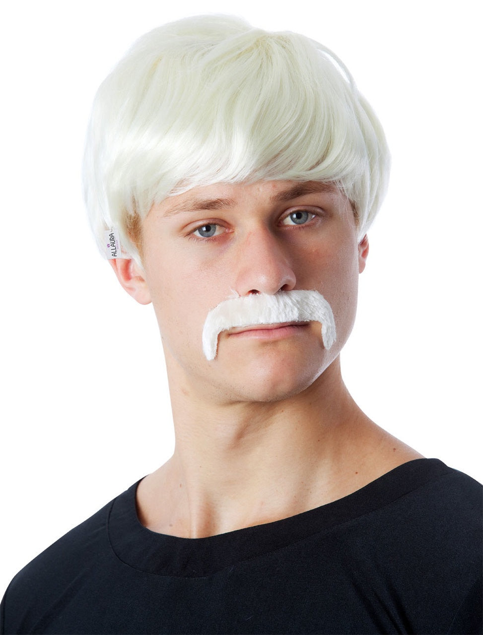 Oktoberfest Mens Short Blonde Wig and Moustache Set