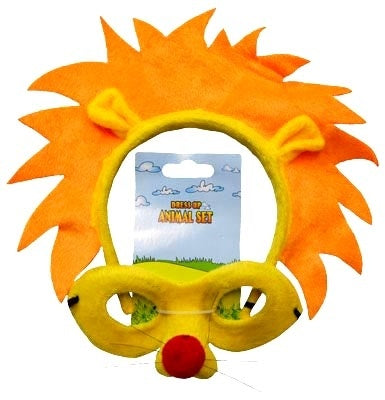 Lion Headband and Mask Set