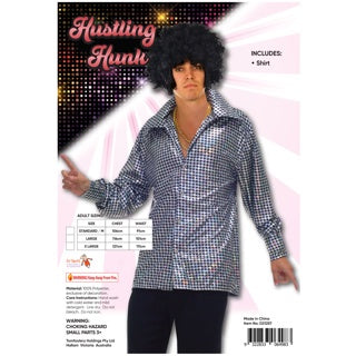 Hustling Hunk Shirt Mens Costume
