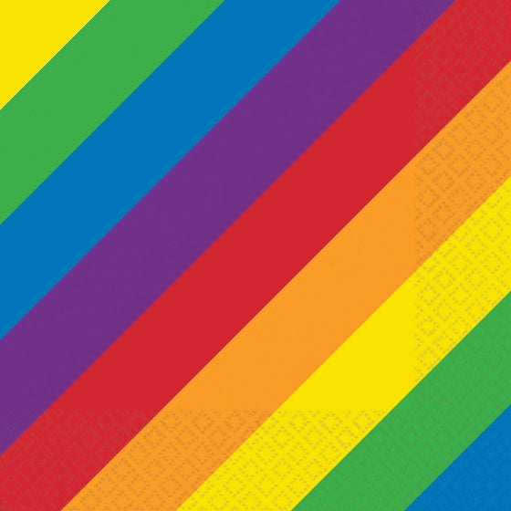 Rainbow Lunch Napkins 16pack