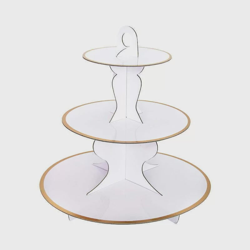 3 Tier Cake Stand Eco White
