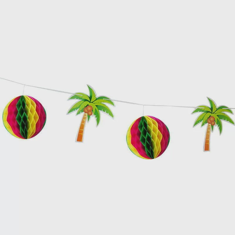 Coconut Tree Honeycomb Garland