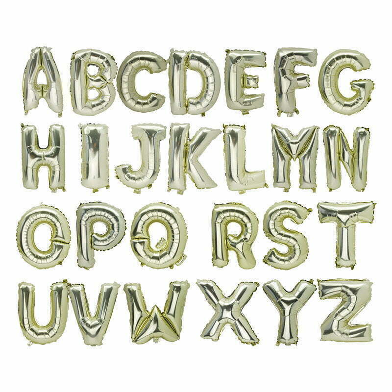Light Gold Foil Letters 36cm (Air Inflation only)
