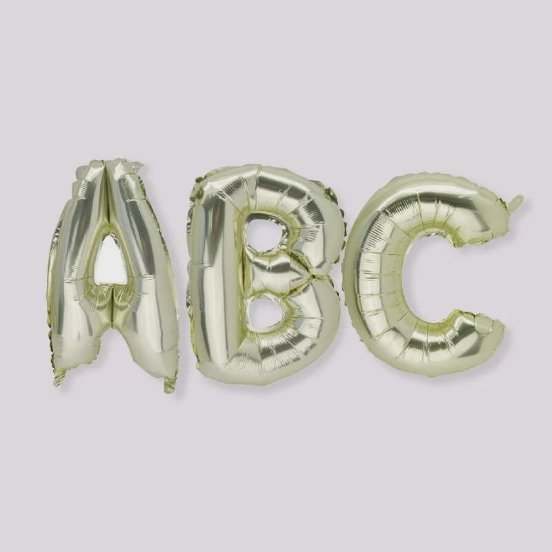 Light Gold Foil Letters 36cm (Air Inflation only)