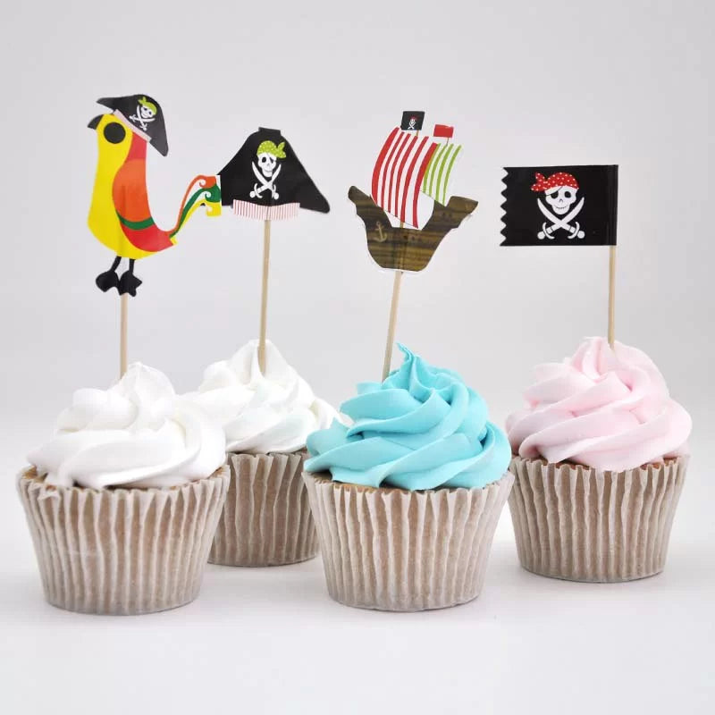 Pirate Cupcake Topper Pack of 20