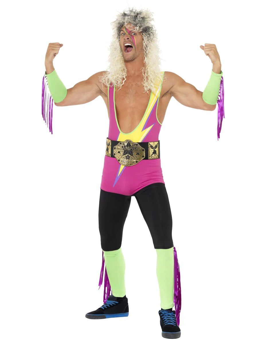 1980s Retro Wrestler Mens Costume