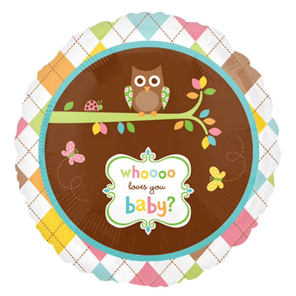 Whoo Loves You Baby Balloon