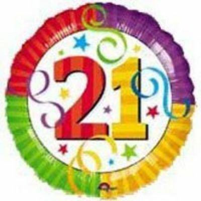 Perfection 21 Foil Balloon