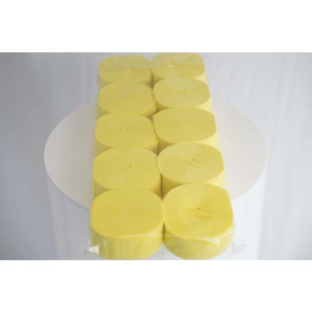 Crepe Streamer Pastel Yellow P10