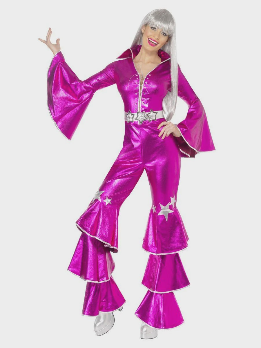 1970s Pink Dancing Queen Womens Costume
