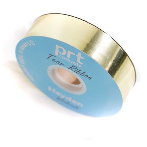 Metallic White Gold Tear Ribbon