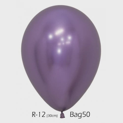 Reflex Violet 30cm Latex Balloons Bag of 50