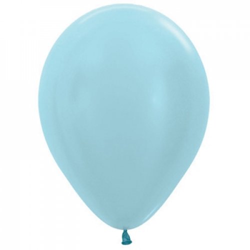 Satin Blue 30cm Latex Balloons Pack of 100