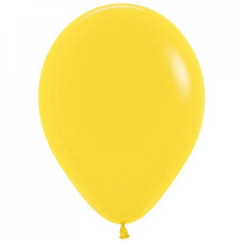 Fashion Yellow 30cm Latex Balloons Pack of 100