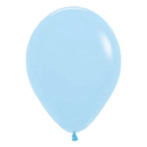 Pastel Matte Blue 30cm Latex Balloons 25 Pack