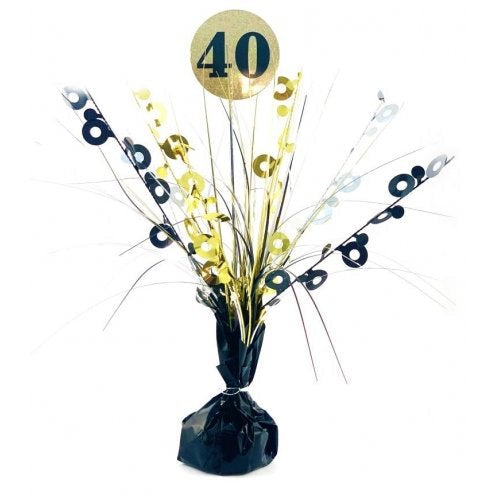 Black and Gold 40 Centrepiece
