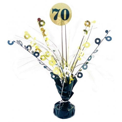 Black and Gold 70 Centrepiece