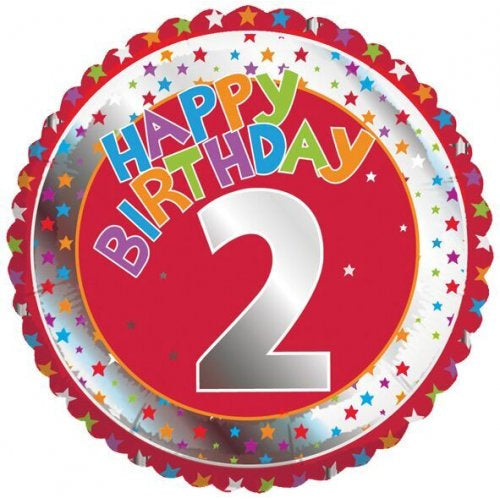 Happy Birthday Red 2 Foil Balloon