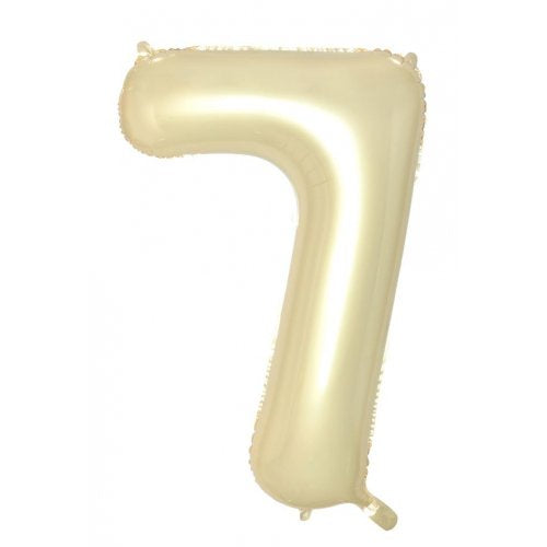 Luxe Gold 86 cm Number 7 Supershape Foil Balloon