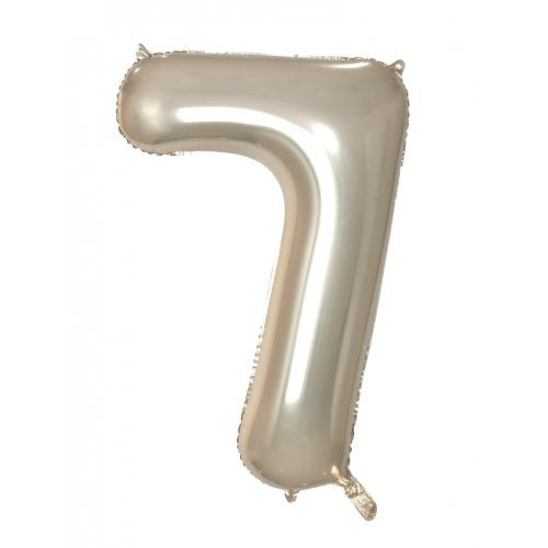 Champagne 86 cm Number 7 Supershape Foil Balloon