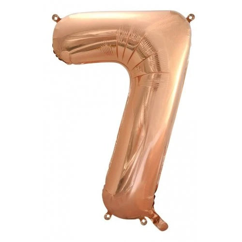 Rose Gold Number 7 Supershape Foil Balloon