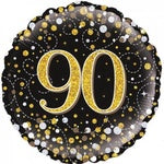 Holographic Sparkling 90th Birthday Foil Balloon