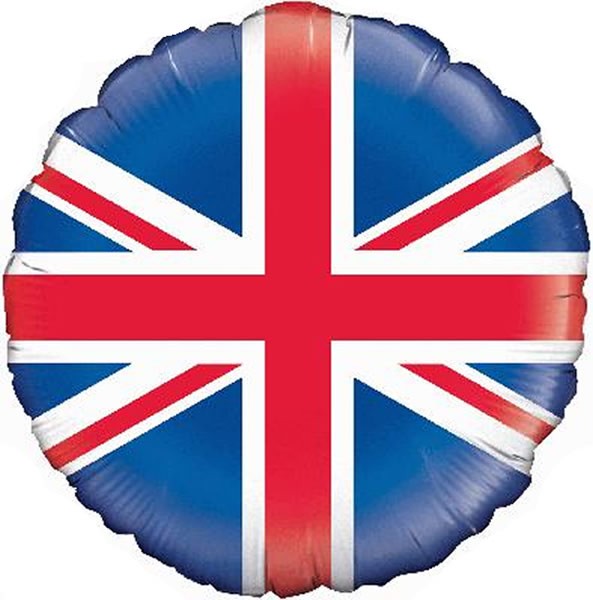 Union Jack Flag Foil 18in Balloon