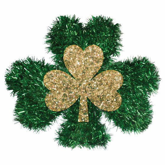 Shamrock Tinsel 3D Hanging Decoration