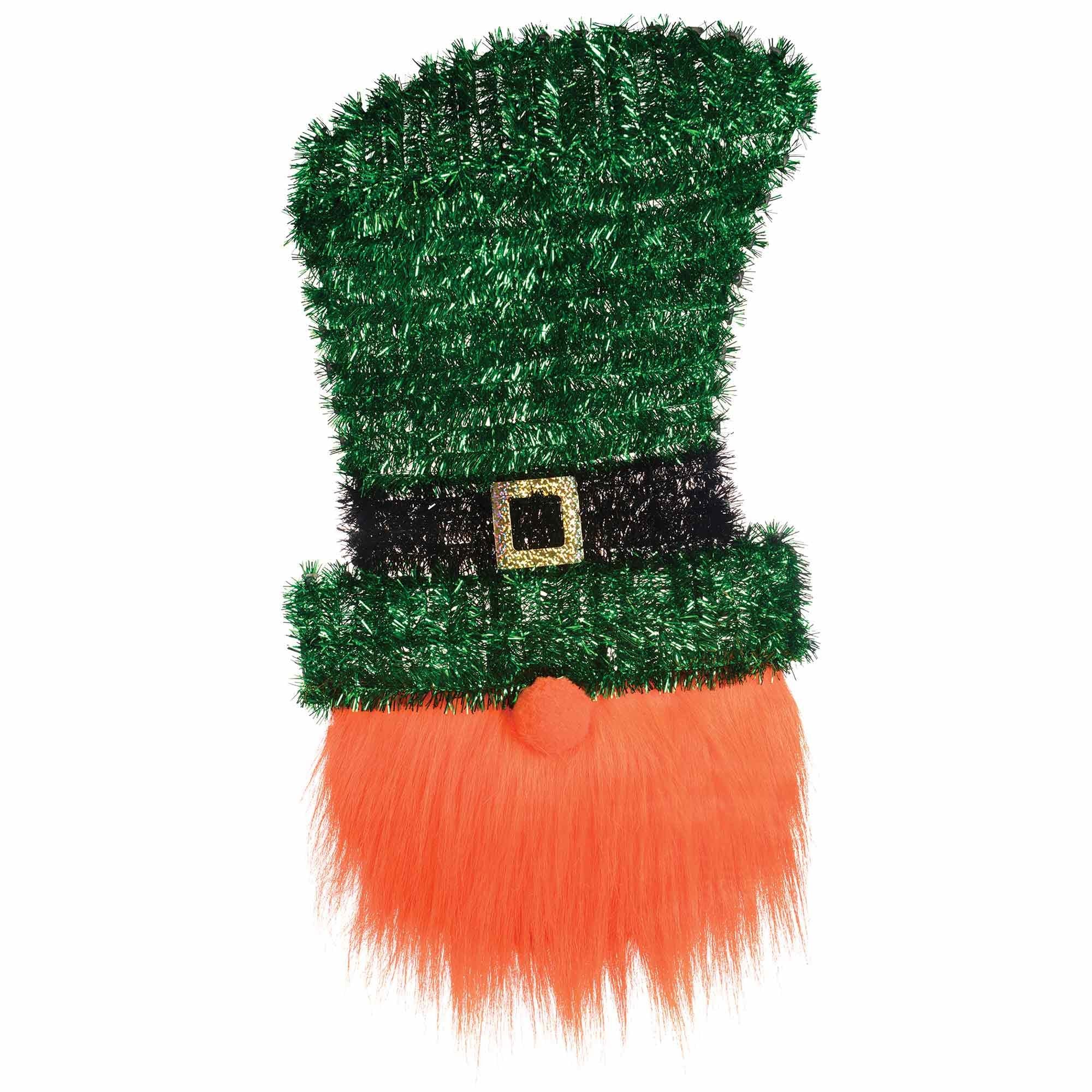 Leprechaun Head Deluxe Tinsel Decoration