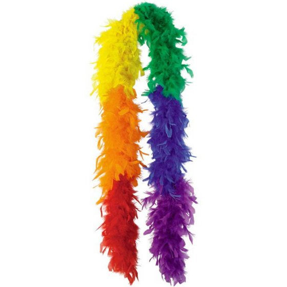 Rainbow Feather Boa