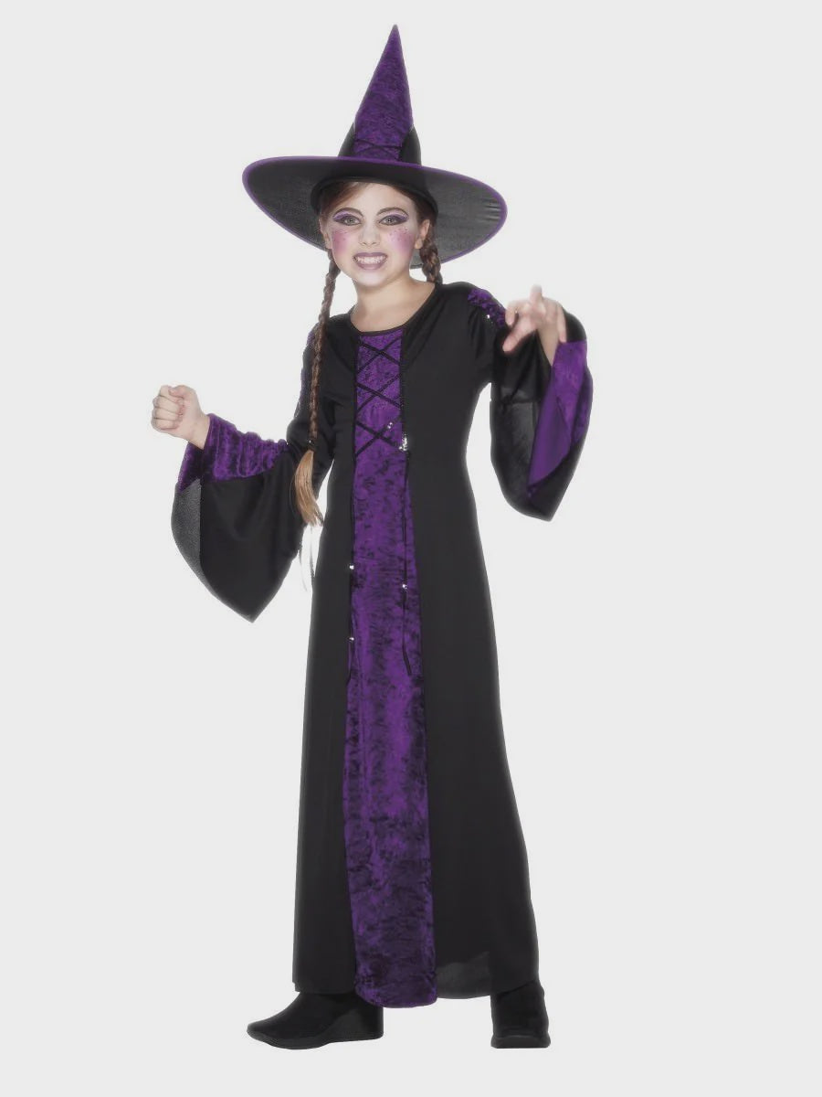 Black & Purple Bewitched Girls Costume