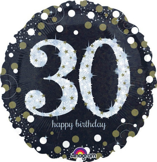 Holographic Sparkling 30th Birthday Foil