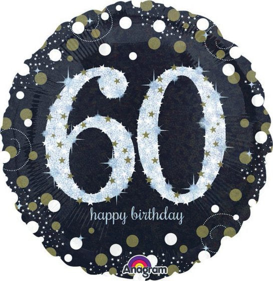 Holographic Sparkling 60th Birthday Foil