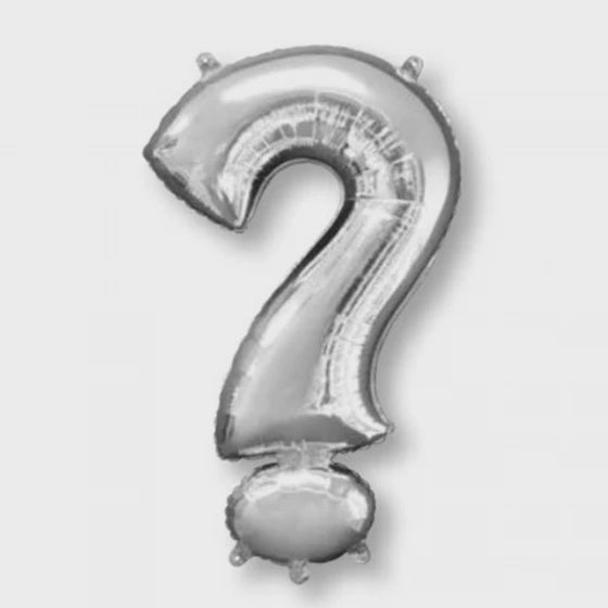 Silver Symbol ? Supershape Foil Balloon