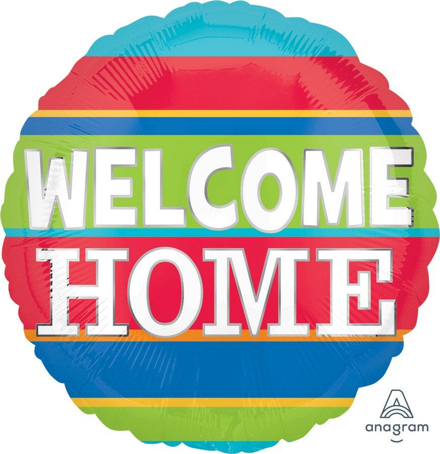Welcome Home Stripes Foil Balloon