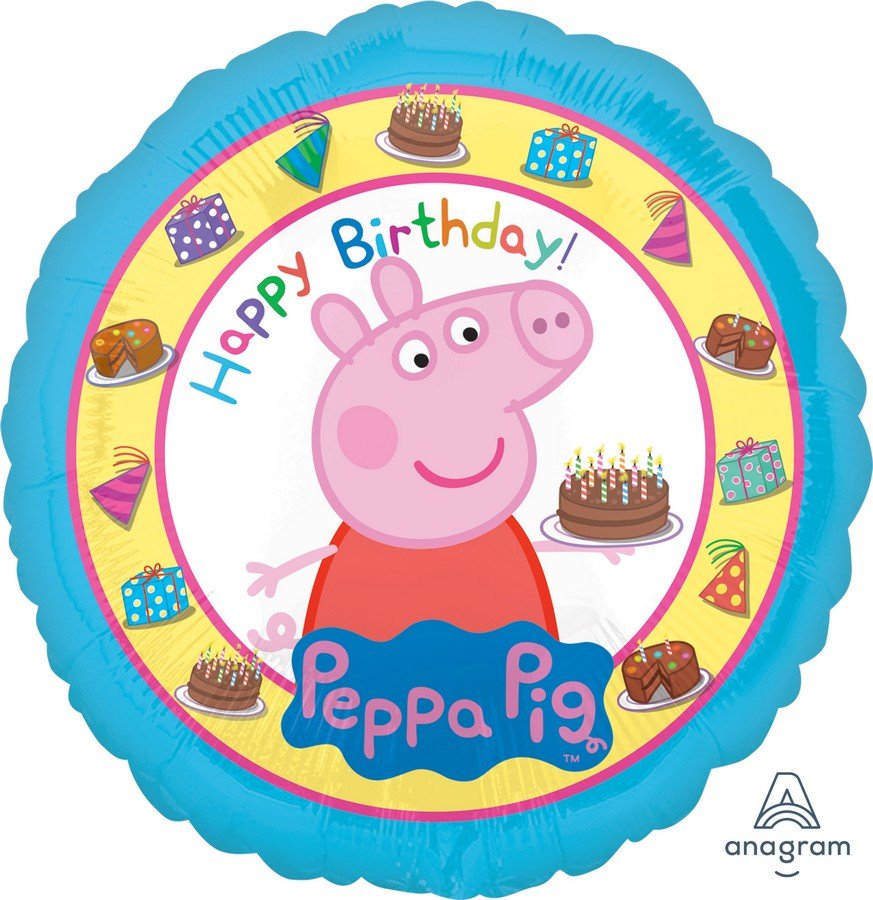Peppa Pig Happy Birthday Foil Balloon